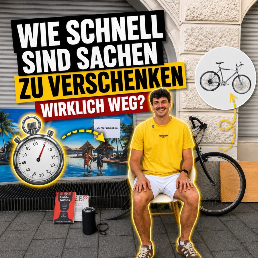 Wie schnell sind Sachen zu verschenken wirklich weg?